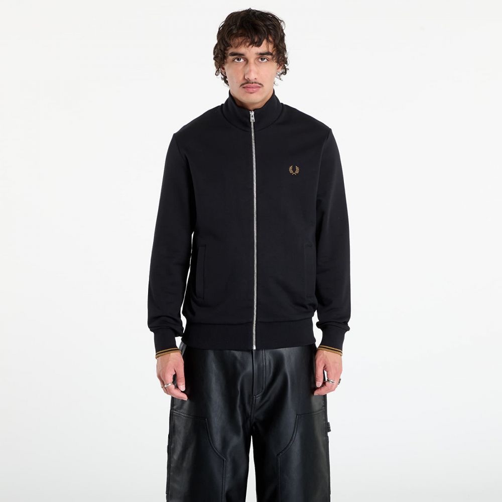 Mikina FRED PERRY Zip Through Sweatshirt Black L