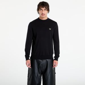 Svetr FRED PERRY Classic Crew Neck Jumper Black L