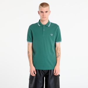 Tričko FRED PERRY Twin Tipped Fred Perry Shirt Sport Green /Track Blue /Track Blue L