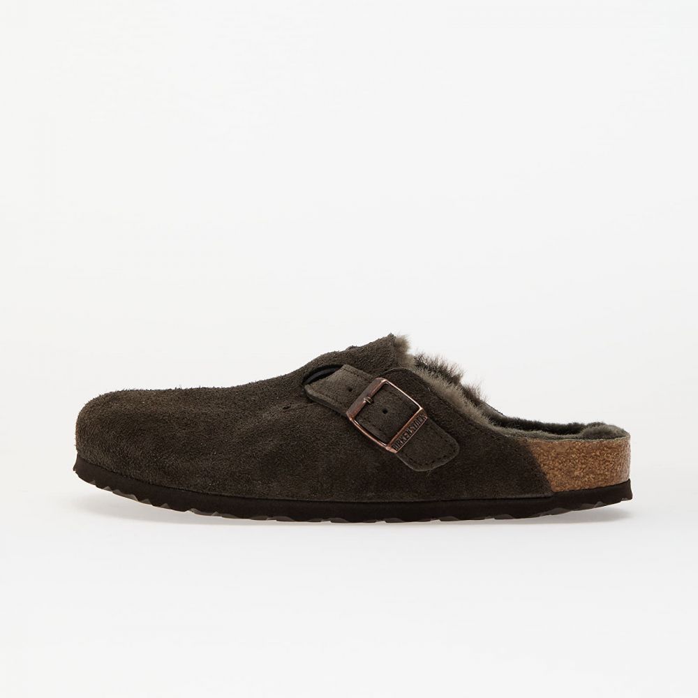 Tenisky Birkenstock Boston Shearling Suede Leather/ Fur Mocca EUR 41