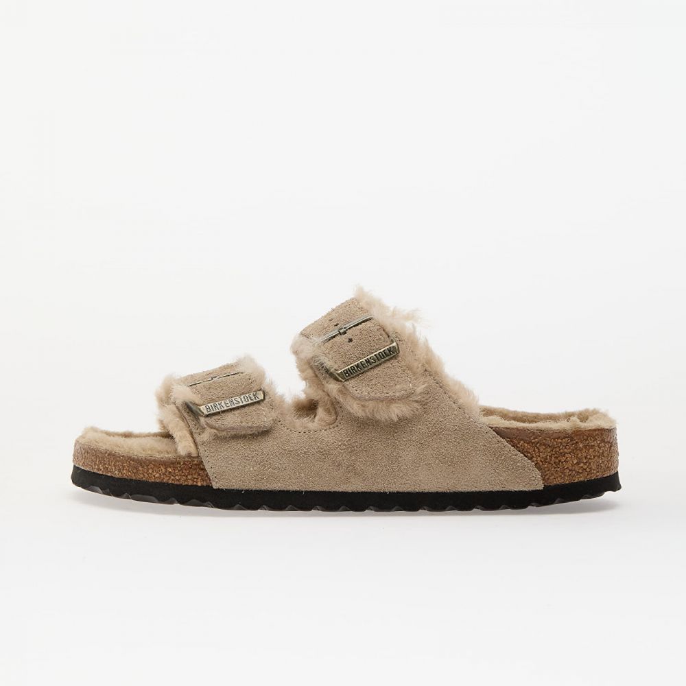 Tenisky Birkenstock Arizona Shearling Suede Leather/ Fur Taupe EUR 36