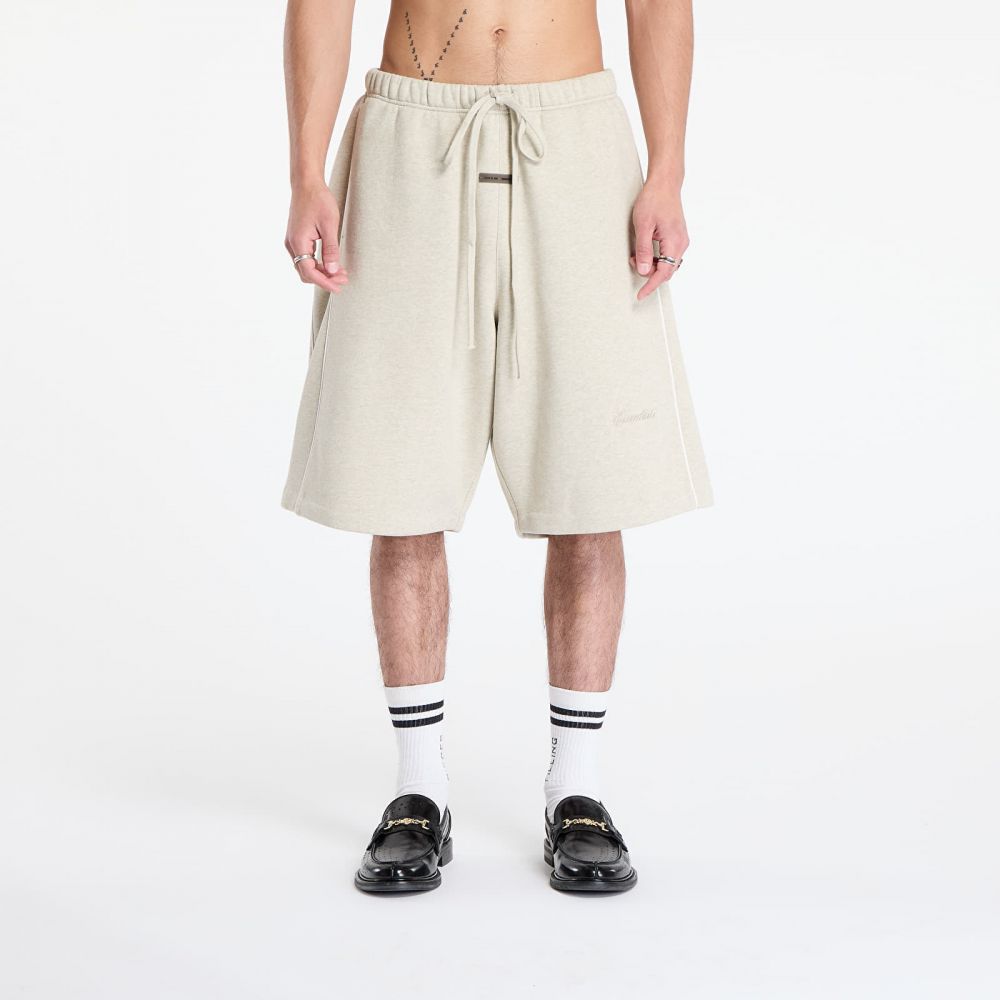 Fear of God Essentials Relaxed Sweatshort With Piping Heather Stone/ Cloud White S
