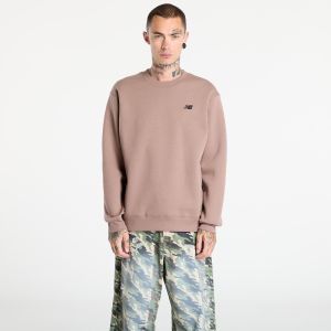 Mikina New Balance Linear Graphic Fleece Crew Earth Shadow L