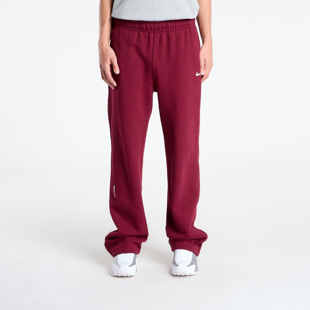 Kalhoty Nike x NOCTA Fleece CS Open-Hem Sweatpants Dark Beetroot/ Adobe/ Citron Tint L