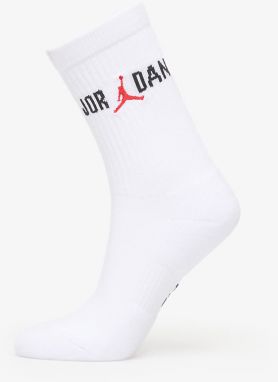 Jordan Everyday Crew Socks 1-Pack White/ Black/ University Red L