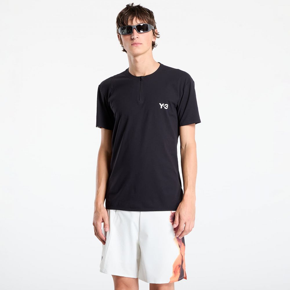 Tričko Y-3 Zip Tee Black L
