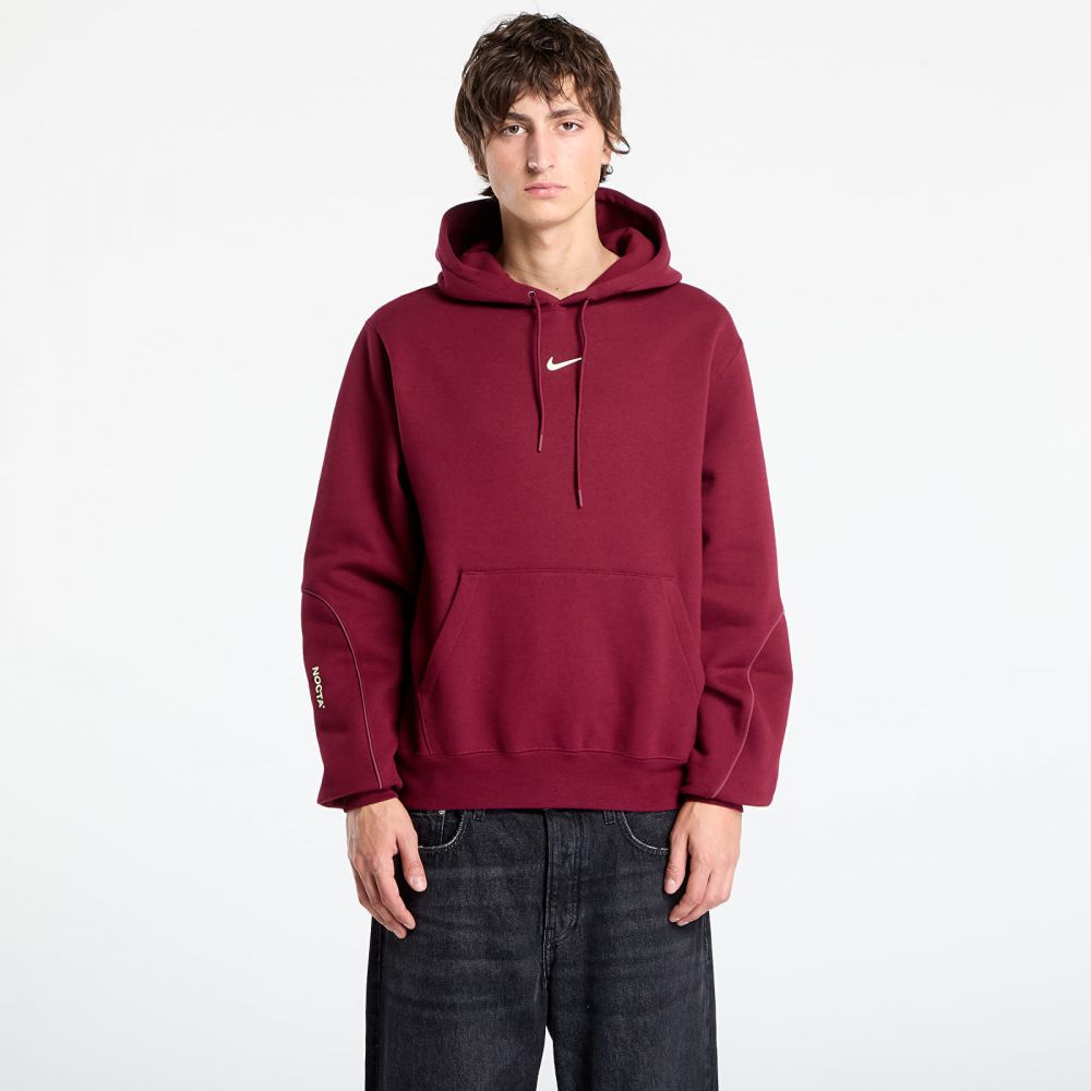 Mikina Nike x NOCTA Fleece CS Hoodie Dark Beetroot/ Adobe/ Citron Tint L