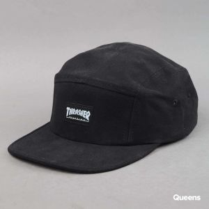 Šiltovka Thrasher 5 Panel Hat Black Universal