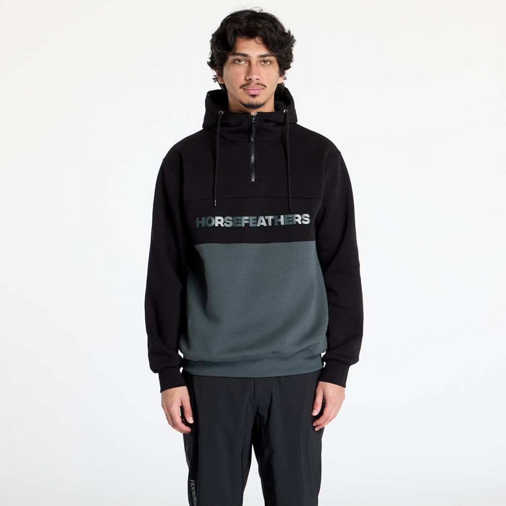 Mikina Horsefeathers Fulton Sweatshirt Black/ Gray L