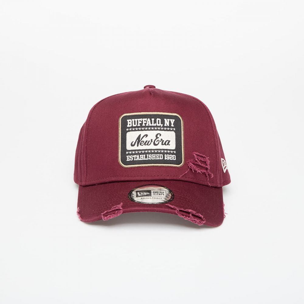 Šiltovka New Era Buffalo NY 9FORTY Aframe Patch Distressed Burgundy Universal
