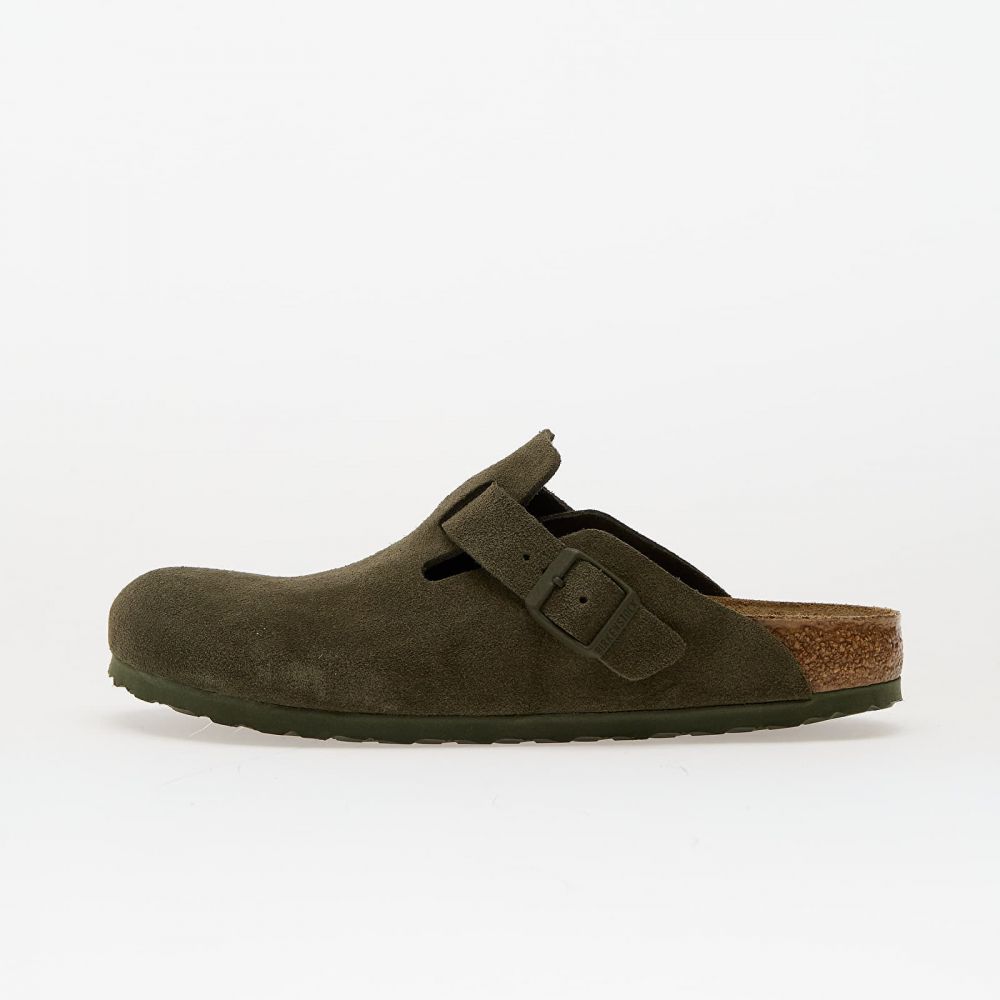 Tenisky Birkenstock Boston Suede Leather Thyme EUR 36