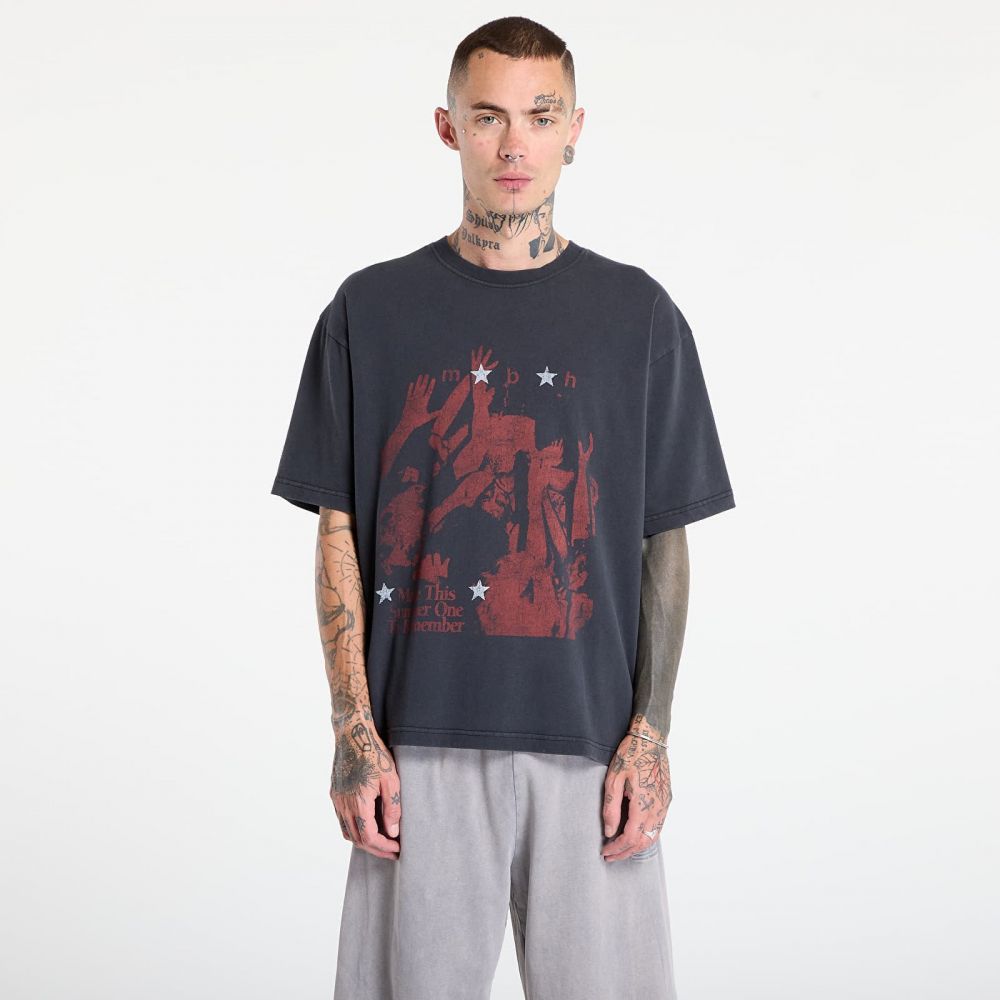 Tričko MISBHV Mudd Club T-Shirt Washed Black L