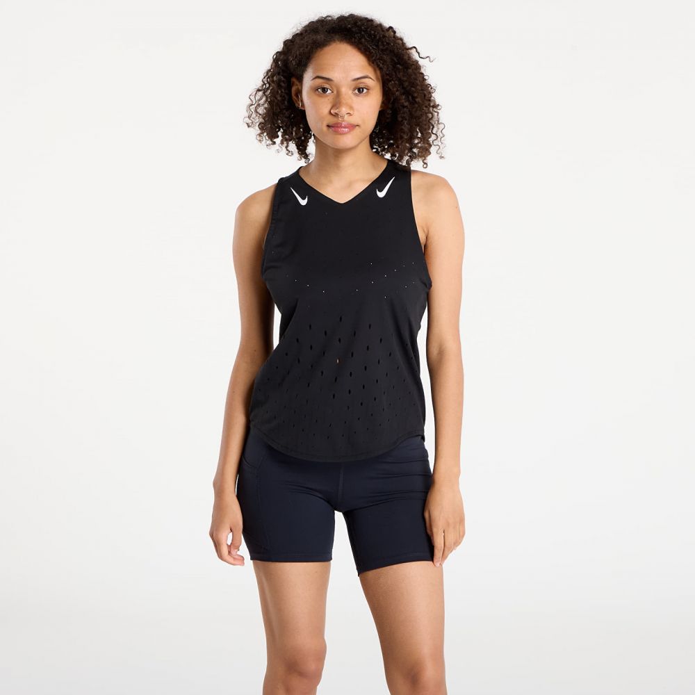 Nike AeroSwift Women's Dri-FIT ADV Running Singlet Black/ White/ White M