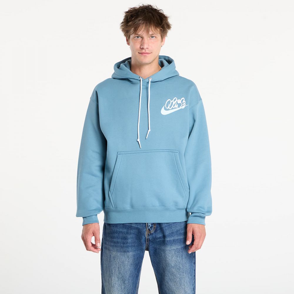Mikina Nike Solo Swoosh Men's Fleece Hoodie Smokey Blue M