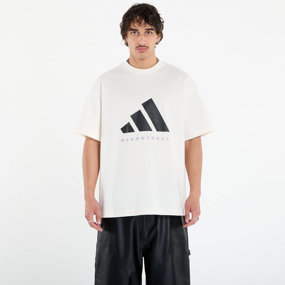 Tričko adidas Basketball T-Shirt Chalk White L