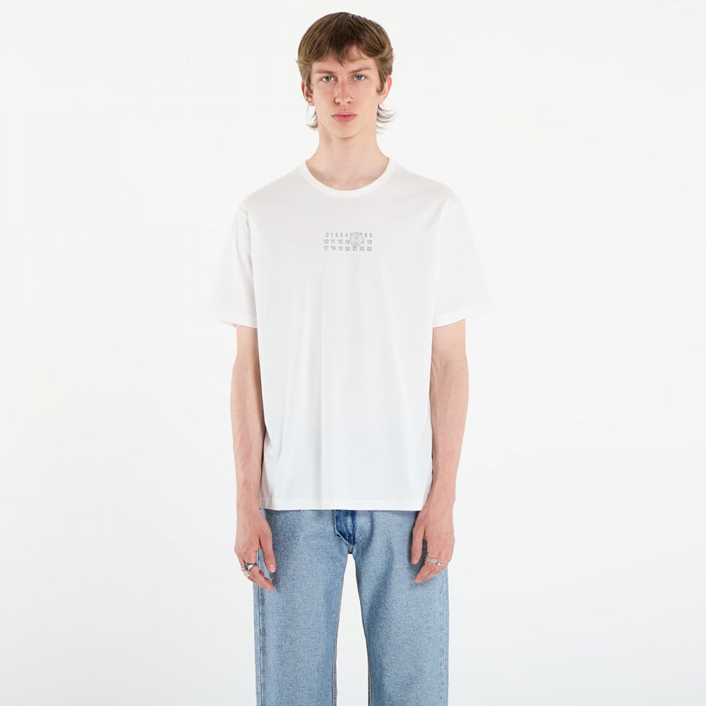 Tričko MM6 Broken Plate Print T-Shirt Off White L