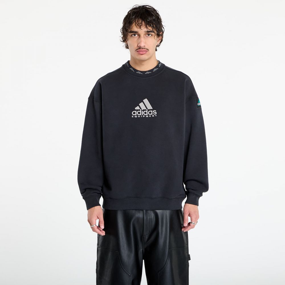 Mikina adidas Equipment Reflective Embroidery Crew Black L