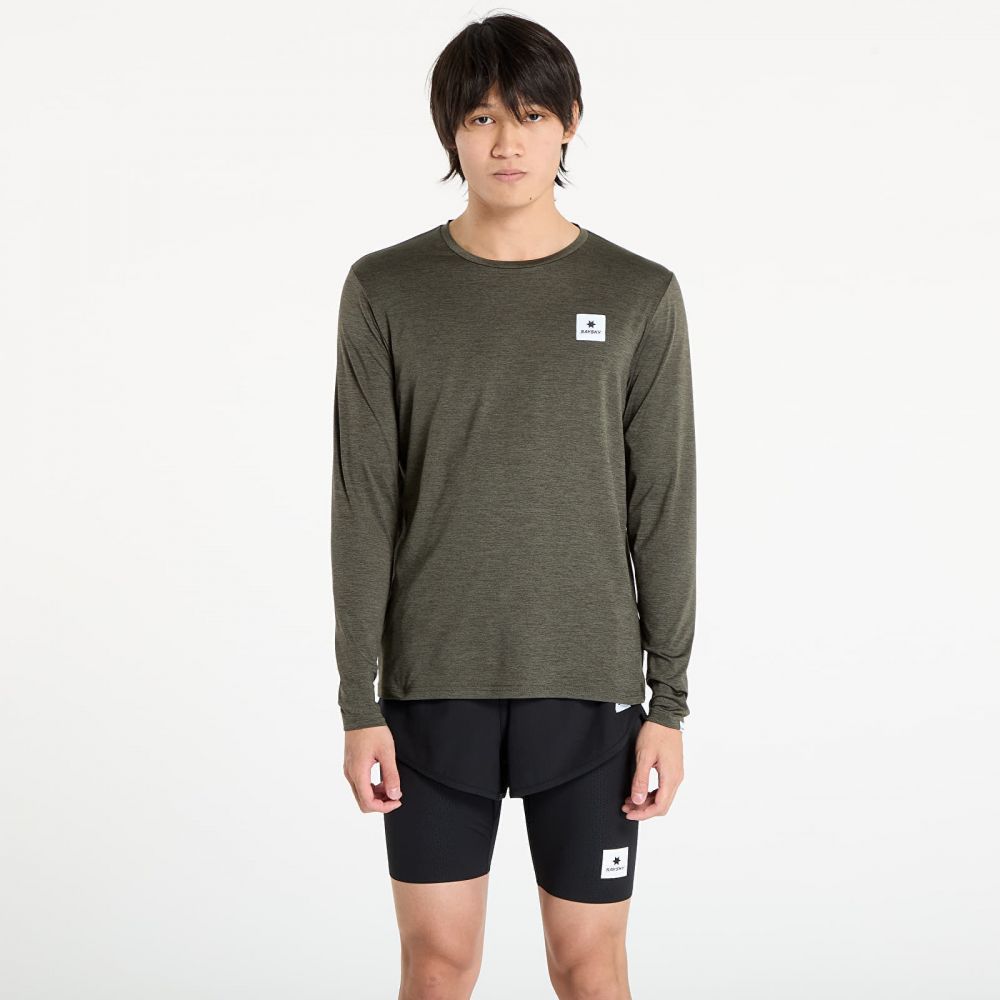 Tričko SAYSKY Statement Pace Long Sleeve Green L
