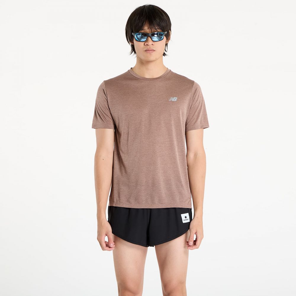 Tričko New Balance Athletics T-Shirt Earth Shadow Heather L