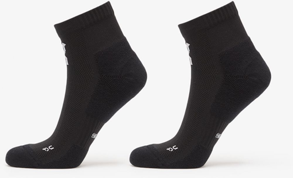 On Core Run Sock Mid 2-Pack Black L
