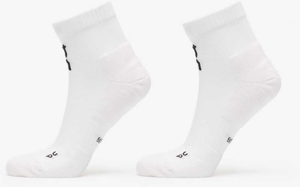 On Core Run Sock Mid 2-Pack White L