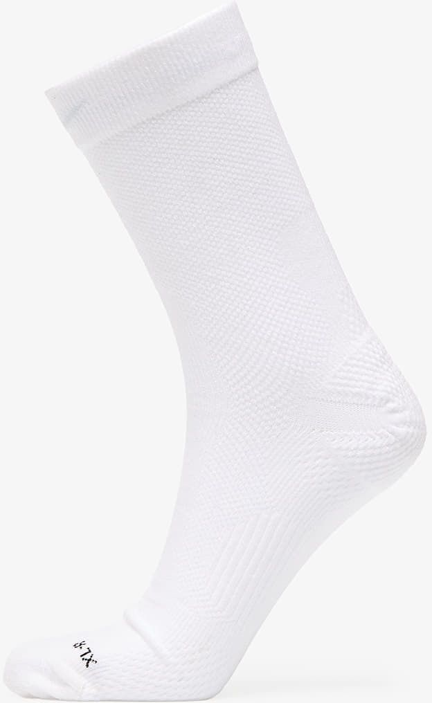 Nike Lightweight Running Crew Sock White/ Black/ Pure Platinum L