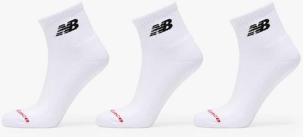 New Balance Everyday Ankle Socks 3-Pack White L