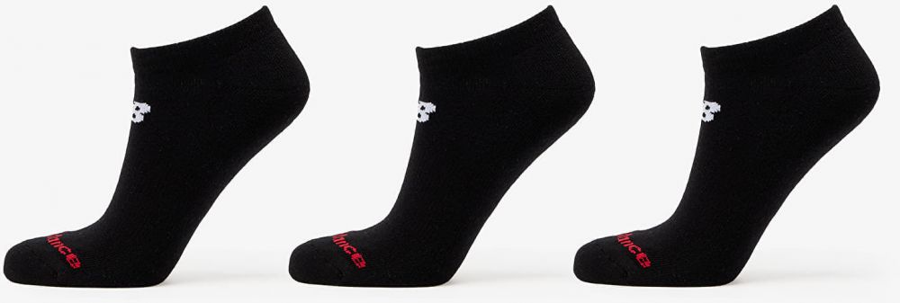 New Balance Everyday No Show Socks 3-Pack Black L