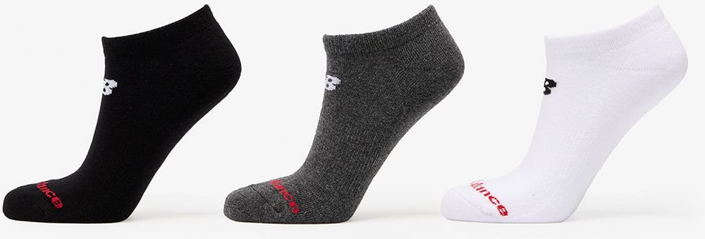 New Balance Everyday No Show Socks 3-Pack Multicolor L