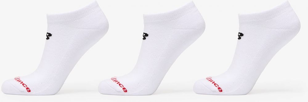 New Balance Everyday No Show Socks 3-Pack White L
