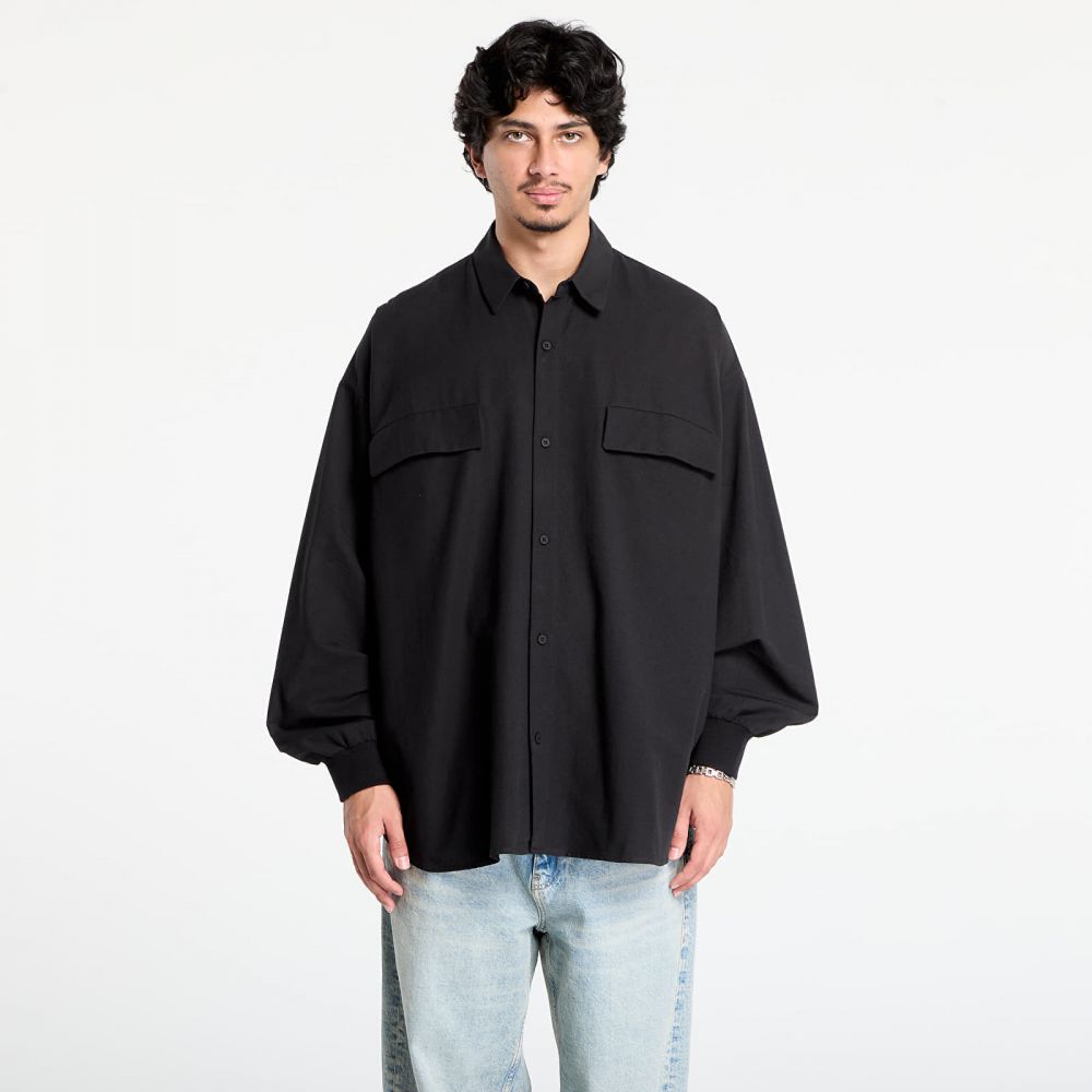 Košeľa Fear of God Essentials Oxford Shirt Jet Black L