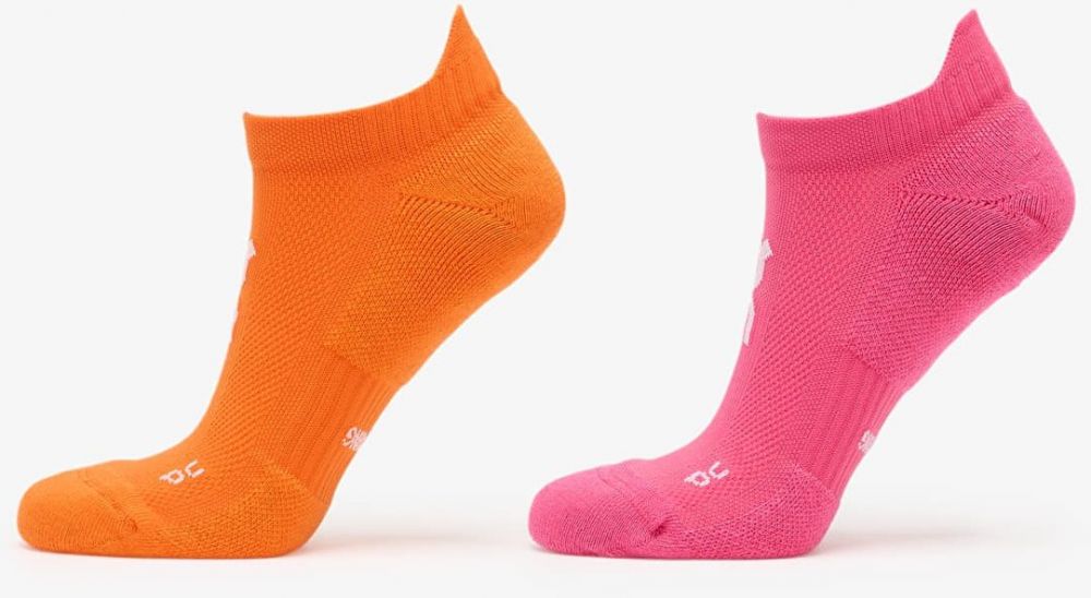 On Core Run Sock Low 2-Pack Flame/ Pink M