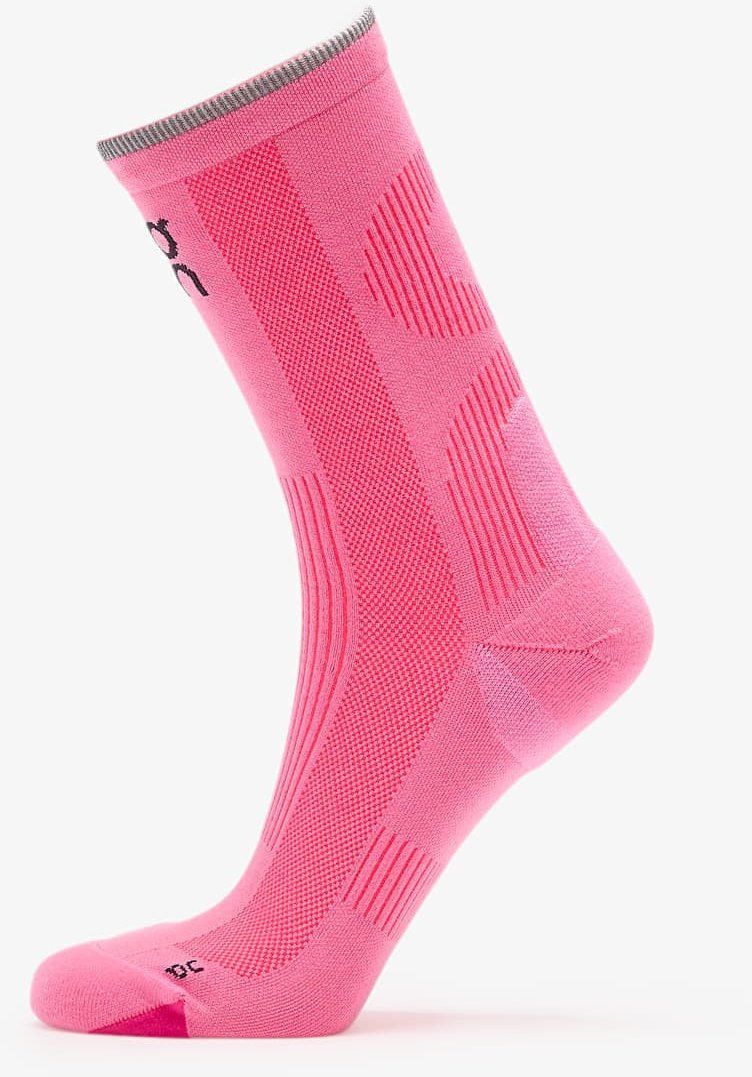 On Elite Run Sock High Raspberry/ Pink S