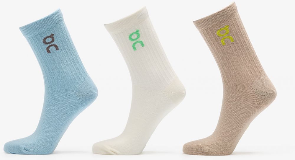 On Logo Sock High 3-Pack Desert/ Wash L