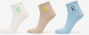 On Logo Sock Mid 3-Pack Desert/ Wash L