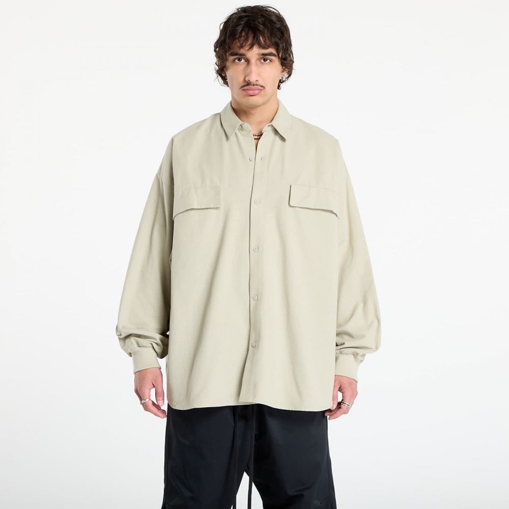 Košeľa Fear of God Essentials Oxford Shirt Abbey Stone L
