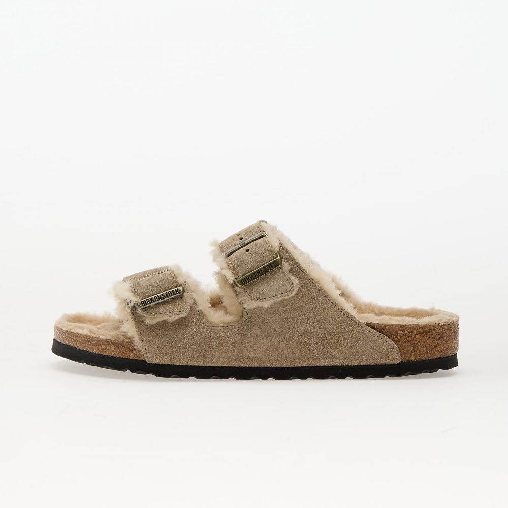 Tenisky Birkenstock Arizona Shearling Suede Leather/ Fur Taupe EUR 43