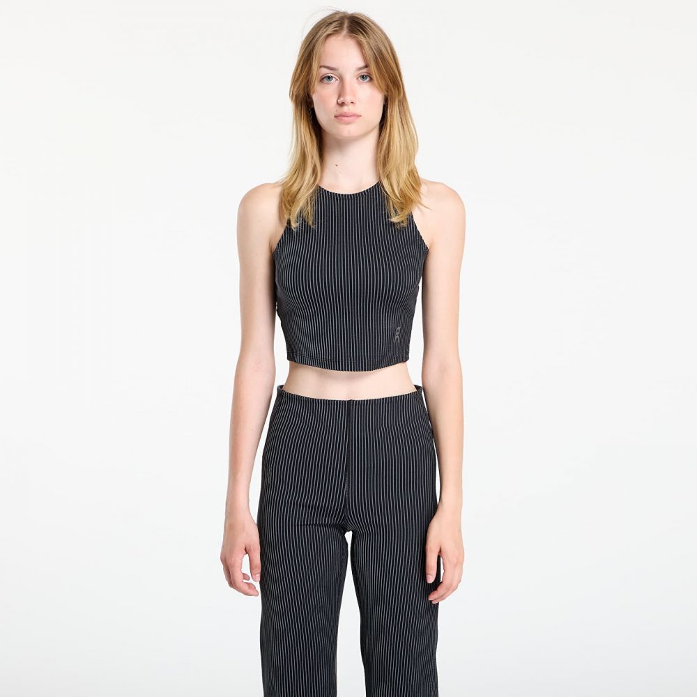 Tričko On All Day Ribbed Crop Tee Black/ Rock L