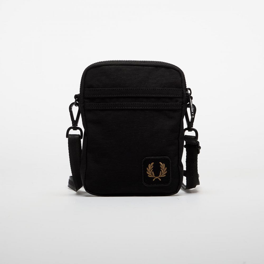FRED PERRY Nylon Badge Small Side Bag Black Universal