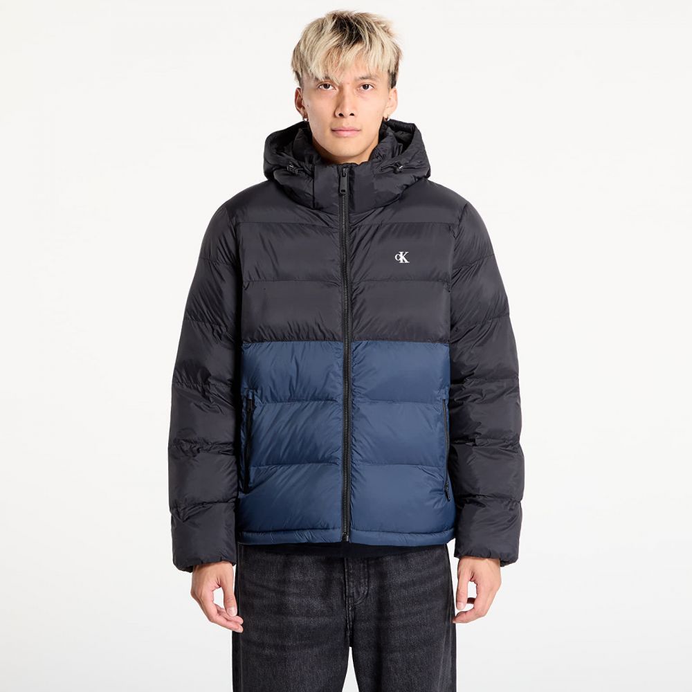 Bunda Calvin Klein Jeans Ls Nylon Color Bock Jacket Black S