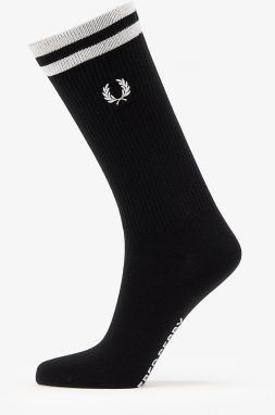 FRED PERRY Tipped Sports Sock Black/ Snow White 6-9