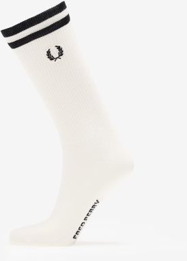 FRED PERRY Tipped Sports Sock Snow White/ Black 6-9