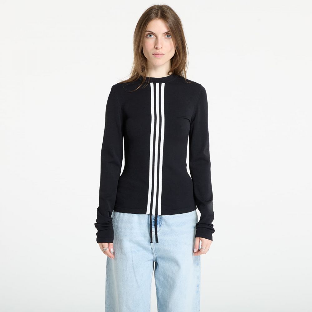 Tričko Y-3 Fitted Long Sleeve Cinch Black L