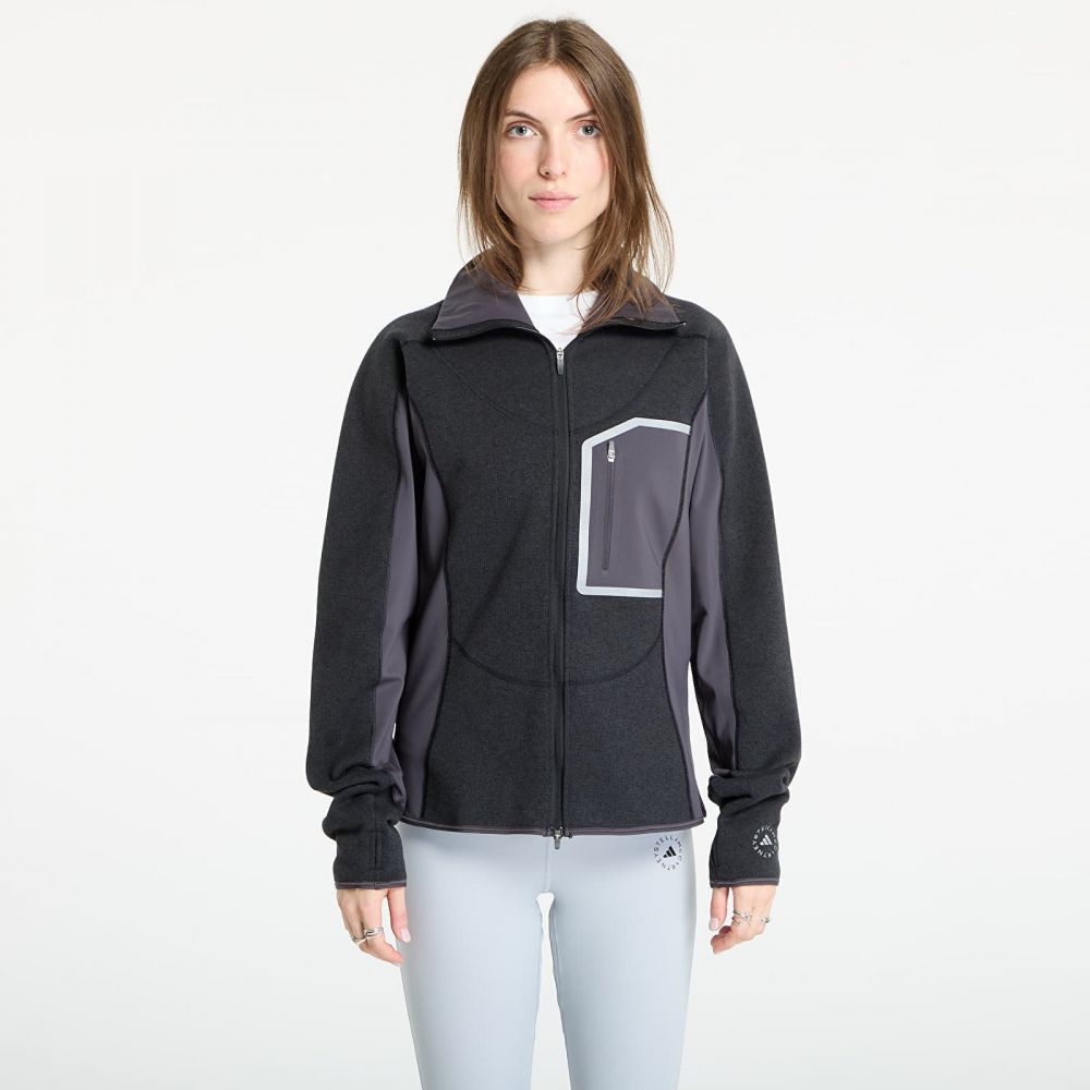 Mikina adidas By Stella McCartney CLIMAWARM Running Full-Zip Midlayer Black/ Utility Black L