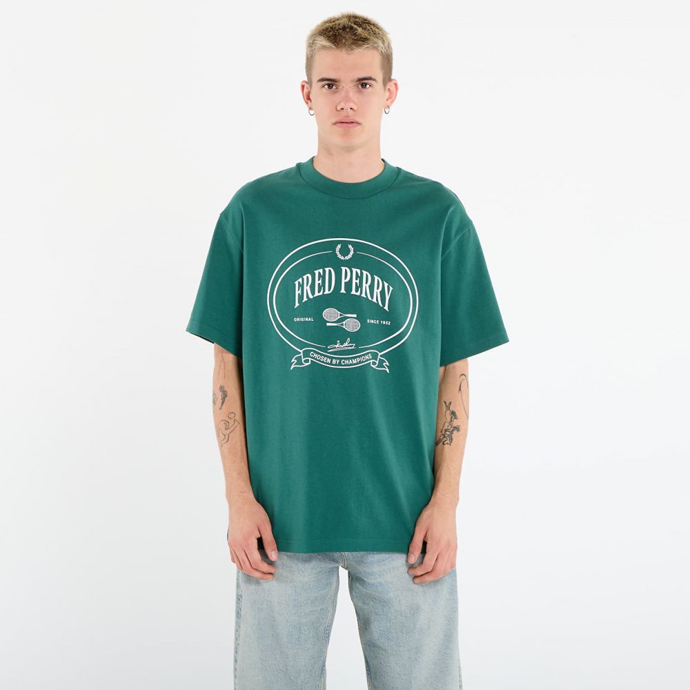 Tričko FRED PERRY Chosen By Champions T-Shirt Sport Green L