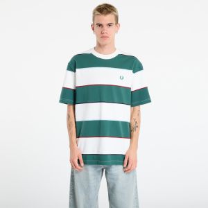 Tričko FRED PERRY Striped Relaxed T-Shirt Snow White L