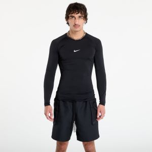 Tričko Nike Pro Men's Dri-FIT Tight Long-Sleeve Fitness Top Black/ White M