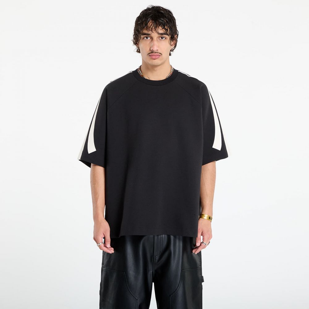 Mikina adidas Basketball Short Sleeve Sweatshirt Black M