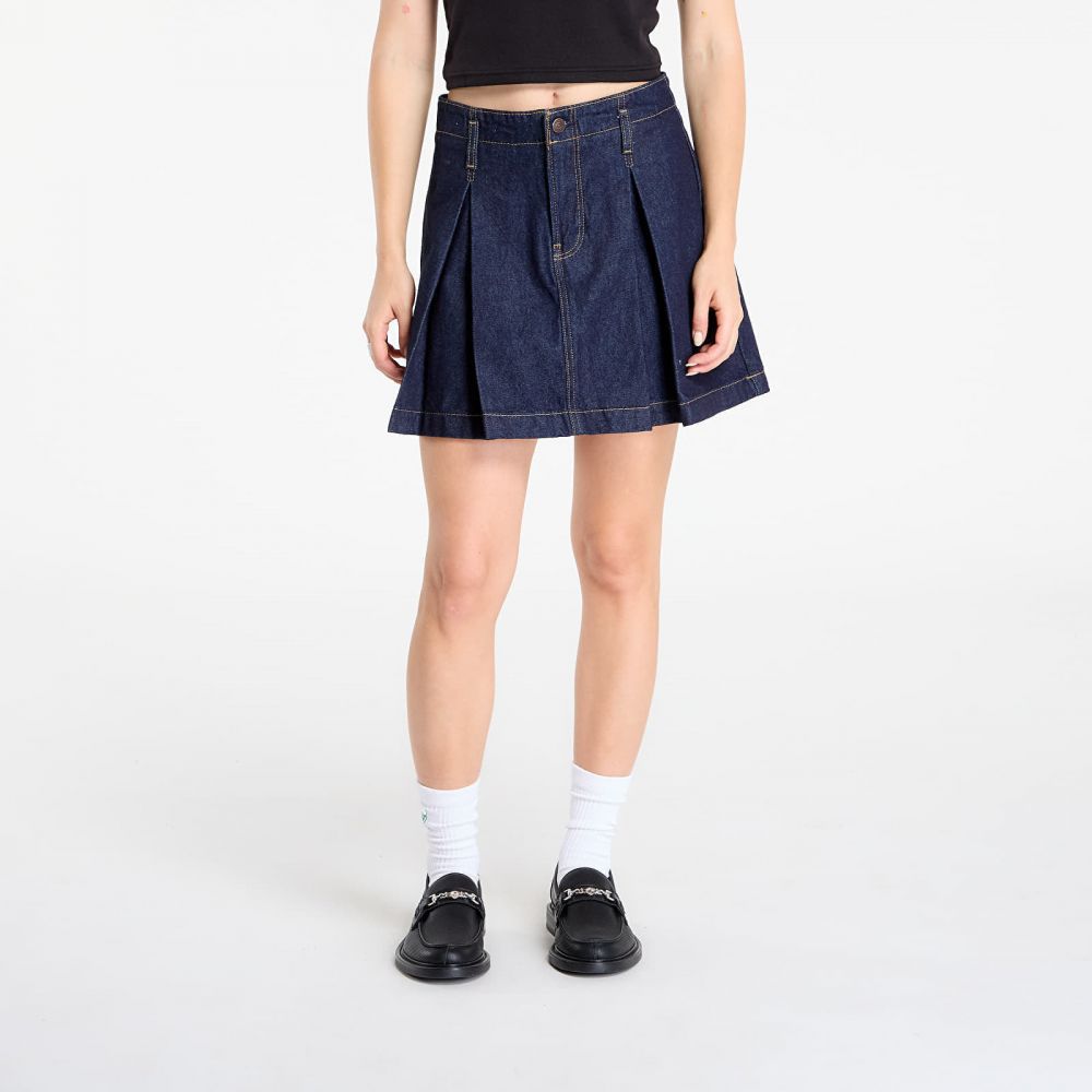 Calvin Klein Jeans Pleated Denim Skirt Blue 29