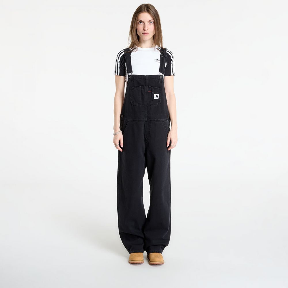 Kalhoty Carhartt WIP W' Bib Overall Straight Black Stone Washed L